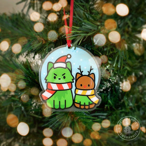Grinchmas Cat Acrylic Ornament