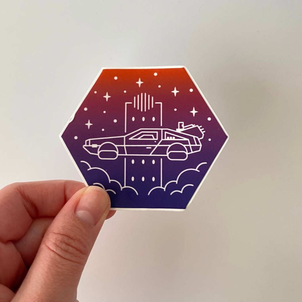 Back to the Future Vinyl Sticker