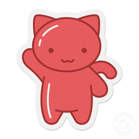 Gummy Cat Vinyl Sticker