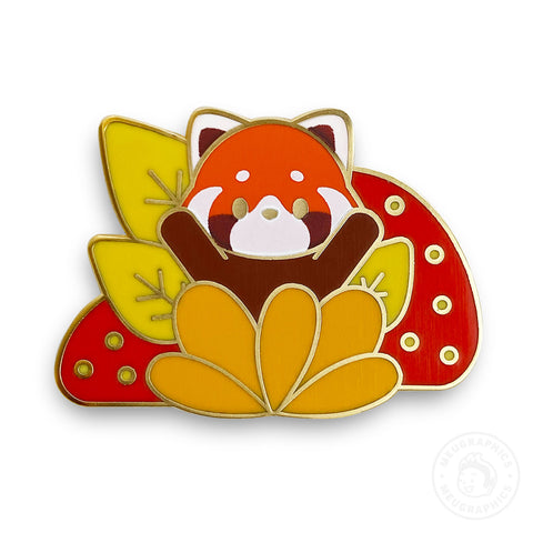 Red Panda Enamel Pin - Red Forest