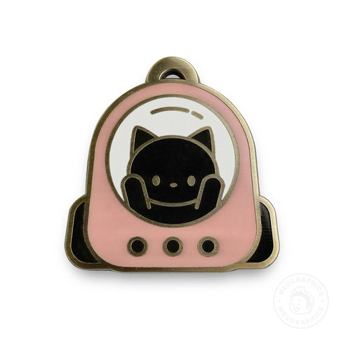 Cat Pink Space Backpack Enamel Pin