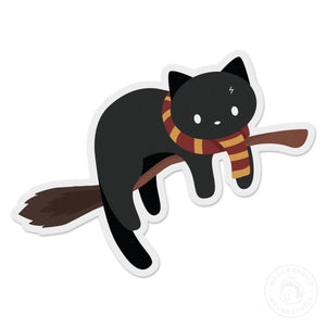 Hogwarts Magical Cat Vinyl Sticker
