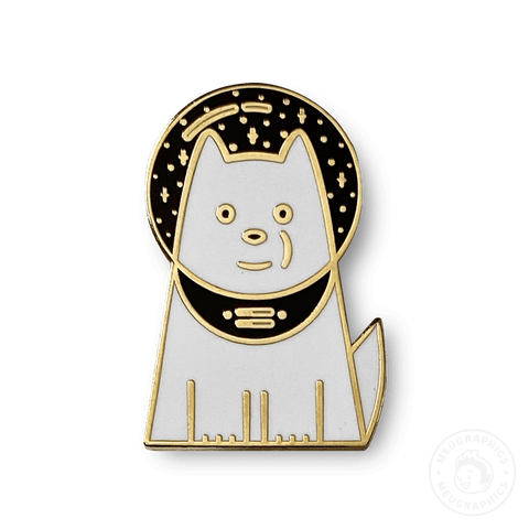 Space Dog Enamel Pin