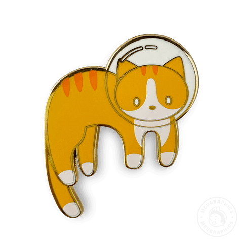 Black Space Cat Vinyl Sticker with Green Eyes – Meugraphics